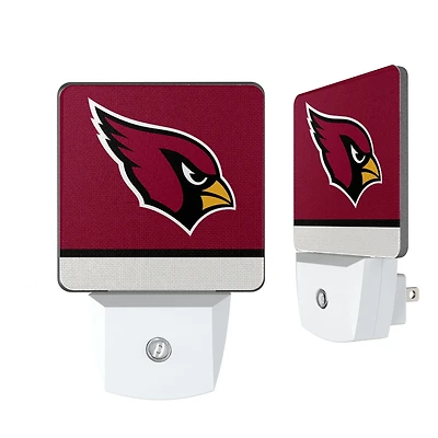 Arizona Cardinals Stripe Design Nightlight 2-Pack