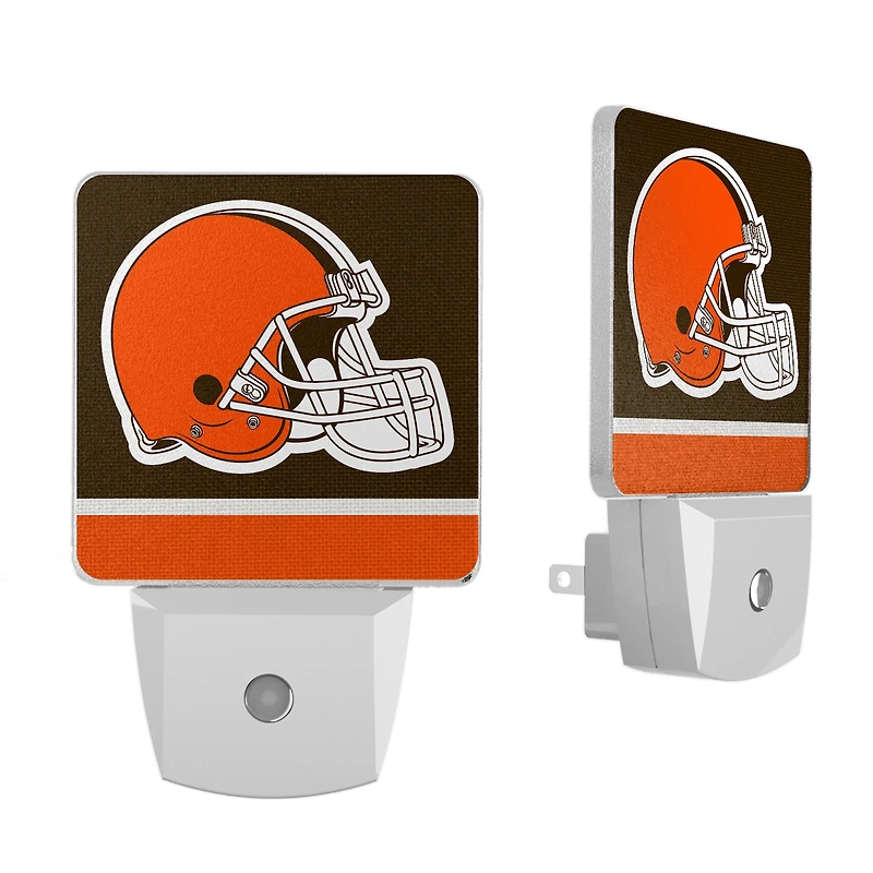 Cleveland Browns Stripe Design Nightlight 2-Pack