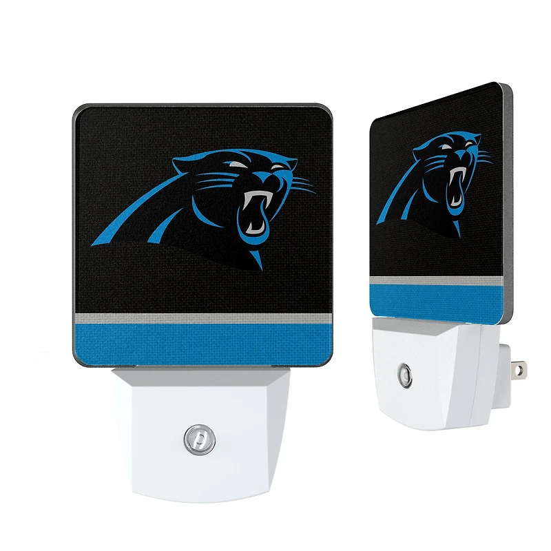 Carolina Panthers Stripe Design Nightlight 2-Pack