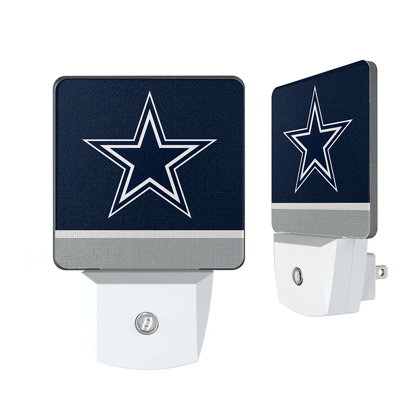 Dallas Cowboys Stripe Design Nightlight 2-Pack