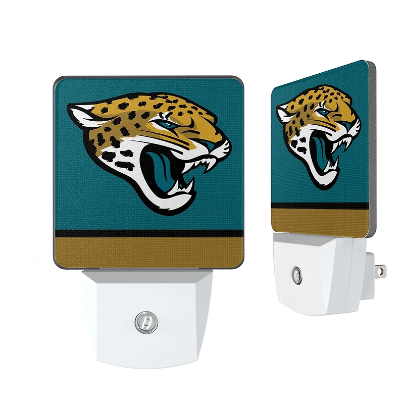 Jacksonville Jaguars Stripe Design Nightlight 2-Pack