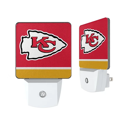 Kansas City Chiefs Stripe Design Nightlight 2-Pack