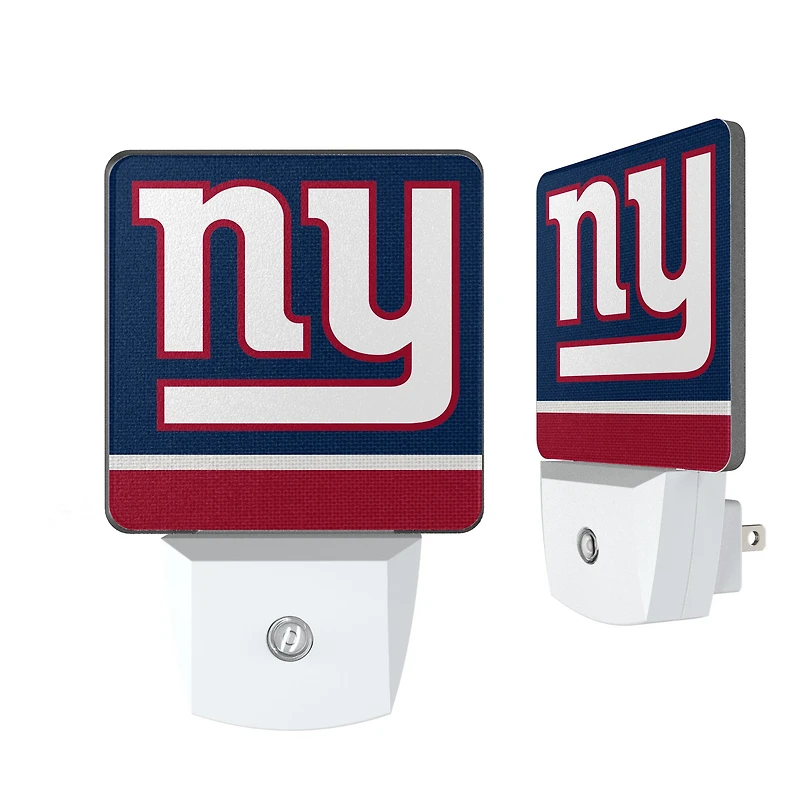 New York Giants Stripe Design Nightlight 2-Pack
