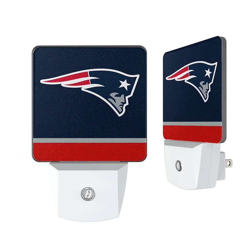 New England Patriots Stripe Design Nightlight 2-Pack