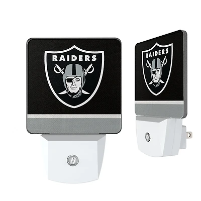 Las Vegas Raiders Stripe Design Nightlight 2-Pack