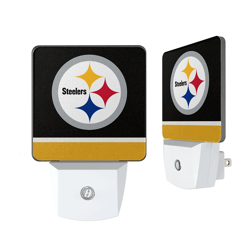 Pittsburgh Steelers Stripe Design Nightlight 2-Pack
