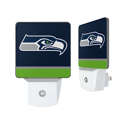 Seattle Seahawks Stripe Design Nightlight 2-Pack