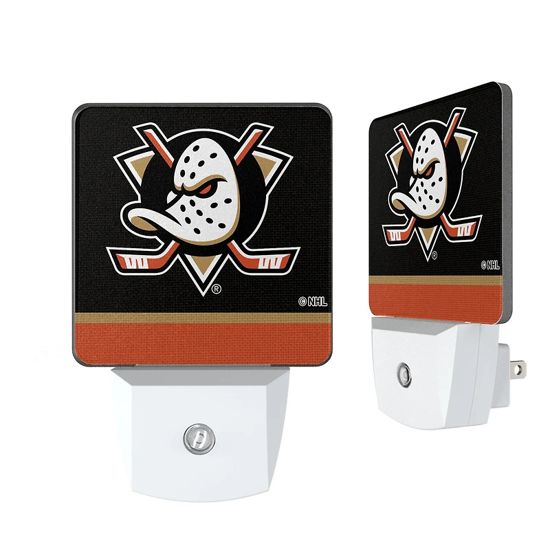 Anaheim Ducks Stripe Design Nightlight 2-Pack