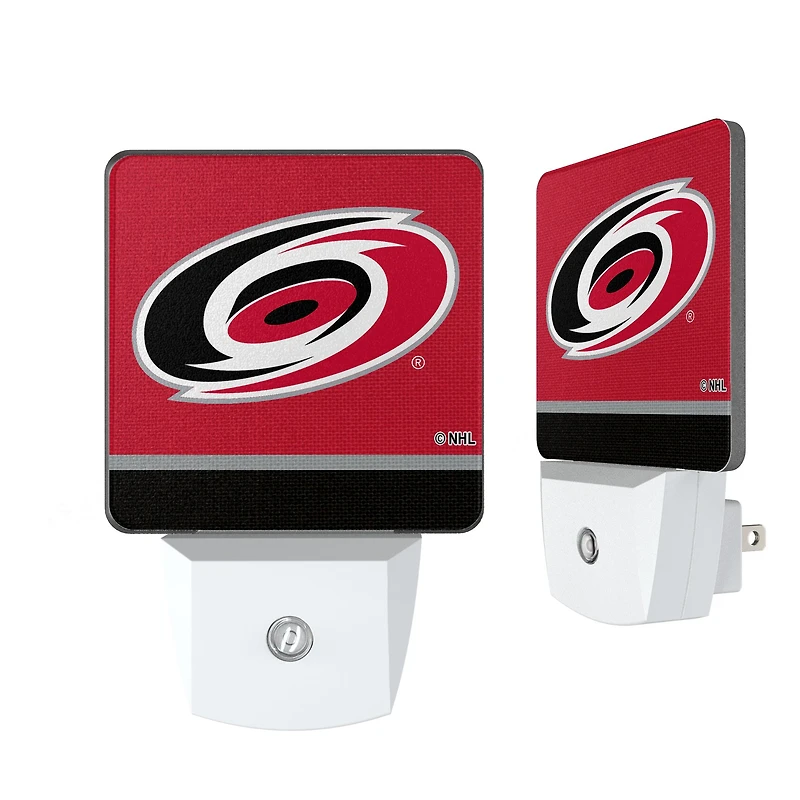 Carolina Hurricanes Stripe Design Nightlight 2-Pack