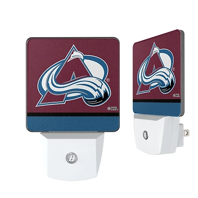 Colorado Avalanche Stripe Design Nightlight 2-Pack