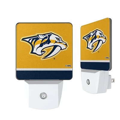 Nashville Predators Stripe Design Nightlight 2-Pack
