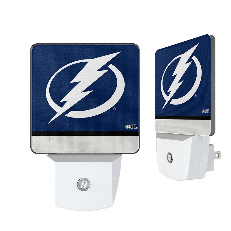 Tampa Bay Lightning Stripe Design Nightlight 2-Pack