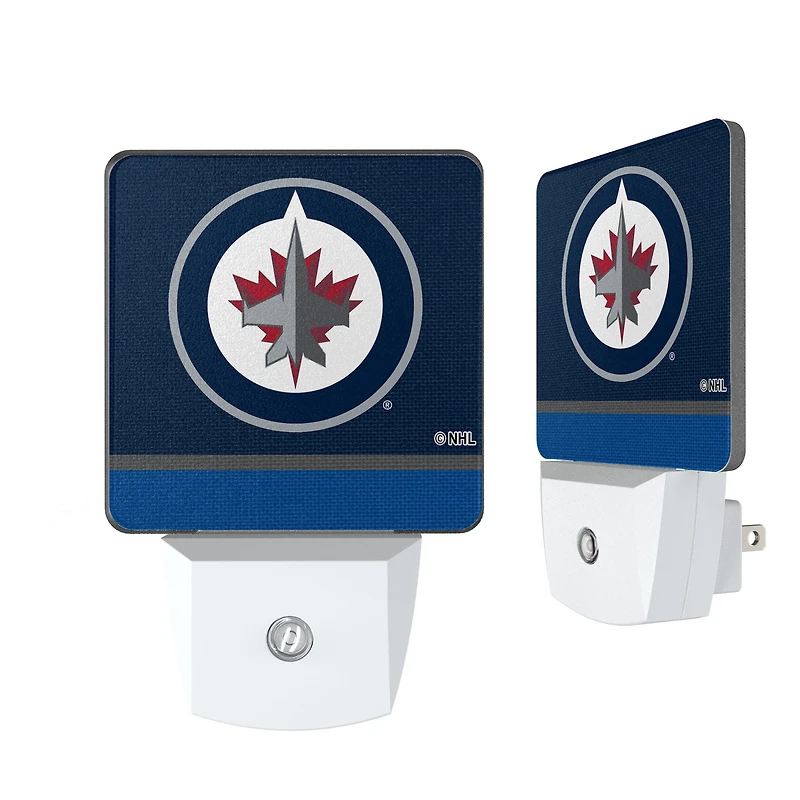 Winnipeg Jets Stripe Design Nightlight 2-Pack