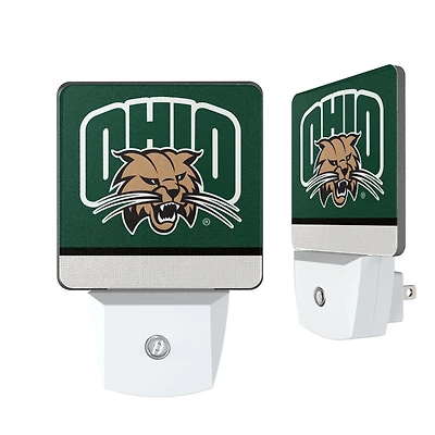Ohio Bobcats Stripe Design Nightlight 2-Pack