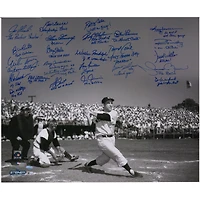 New York Yankees Multi-Signed 20" x 24" Yogi Berra Tribute Metallic Photograph with 25 Signatures and Inscriptions - Limited Edition of 50