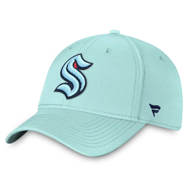 Men's Fanatics Light Blue Seattle Kraken Core Primary Logo Flex Hat