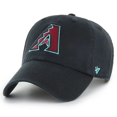 Youth '47 Black Arizona Diamondbacks Team Logo Clean Up Adjustable Hat