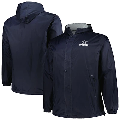 Men's Dunbrooke Navy Dallas Cowboys Big & Tall Legacy Stadium Full-Zip Jacket