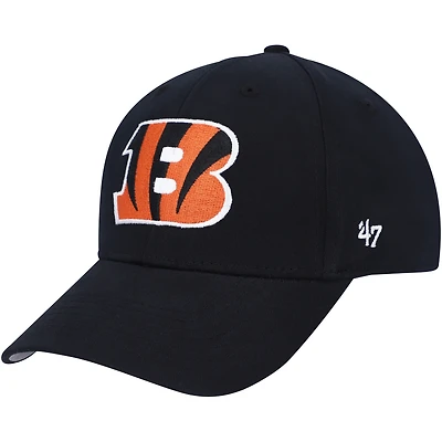 Preschool '47 Black Cincinnati Bengals Basic Team MVP Adjustable Hat