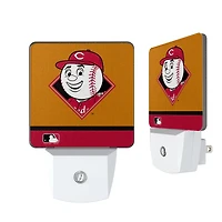 Cincinnati Reds Stripe Mascot Nightlight 2-Pack