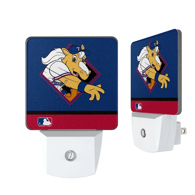 Texas Rangers Stripe Mascot Nightlight 2-Pack