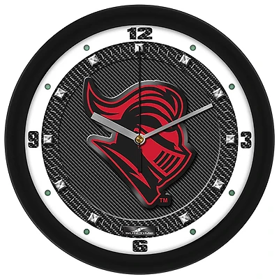 Rutgers Scarlet Knights 11.5'' Suntime Premium Glass Face Carbon Fiber Wall Clock