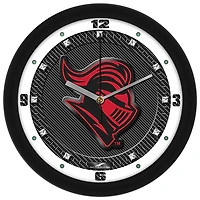 Rutgers Scarlet Knights 11.5'' Suntime Premium Glass Face Carbon Fiber Wall Clock