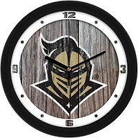 UCF Knights 11.5'' Suntime Premium Glass Face Weathered Wood Wall Clock