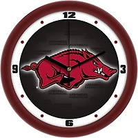Arkansas Razorbacks 11.5'' Suntime Premium Glass Face Dimension Wall Clock