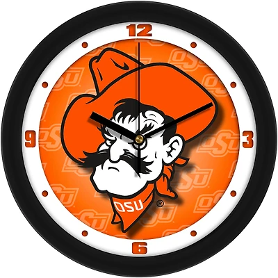 Oklahoma State Cowboys 11.5'' Suntime Premium Glass Face Dimension Wall Clock
