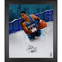Alonzo Mourning Charlotte Hornets Autographed Framed 20" x 24" In Focus Photograph