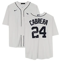 Miguel Cabrera Detroit Tigers Autographed White Nike Replica Jersey