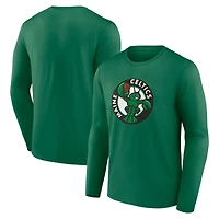 Men's Kelly Green Maine Celtics Primary Logo Long Sleeve T-Shirt