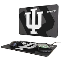 Keyscaper Indiana Hoosiers 15W Fast Wireless Charger and Mouse Pad