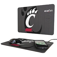 Keyscaper Cincinnati Bearcats 15W Fast Wireless Charger and Mouse Pad