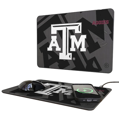 Keyscaper Texas A&M Aggies 15W Fast Wireless Charger and Mouse Pad