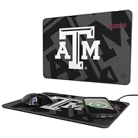 Keyscaper Texas A&M Aggies 15W Fast Wireless Charger and Mouse Pad
