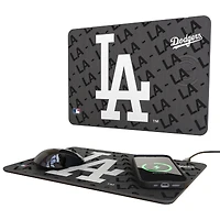 Keyscaper Los Angeles Dodgers 15W Fast Wireless Charger and Mouse Pad