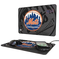 Keyscaper New York Mets 15W Fast Wireless Charger and Mouse Pad