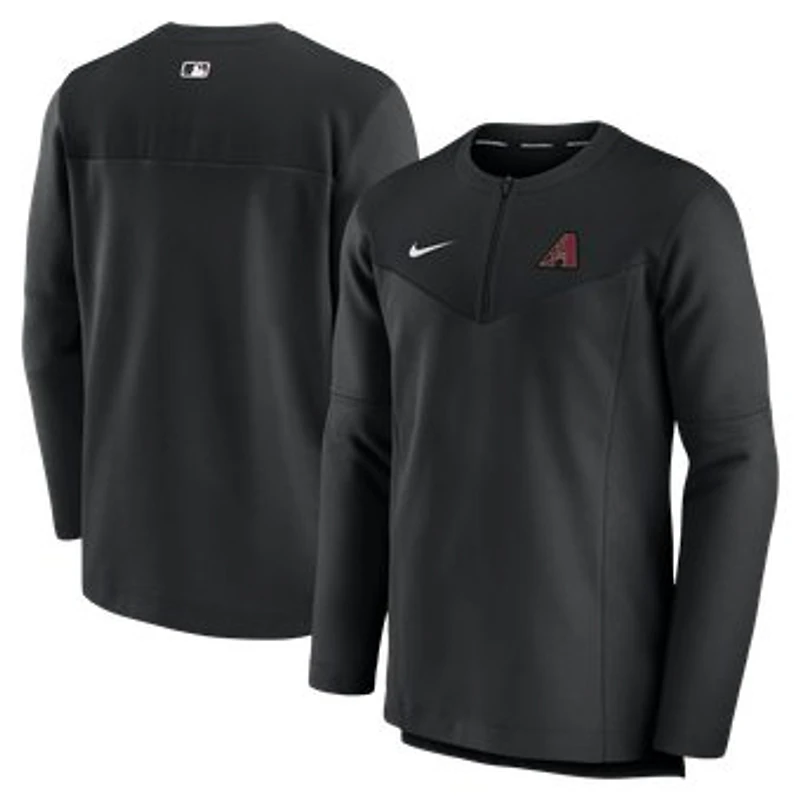 Men's Nike Black Arizona Diamondbacks Authentic Collection UV Dri-FIT Quarter-Zip Pullover