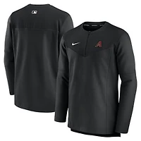 Men's Nike Black Arizona Diamondbacks Authentic Collection UV Dri-FIT Quarter-Zip Pullover
