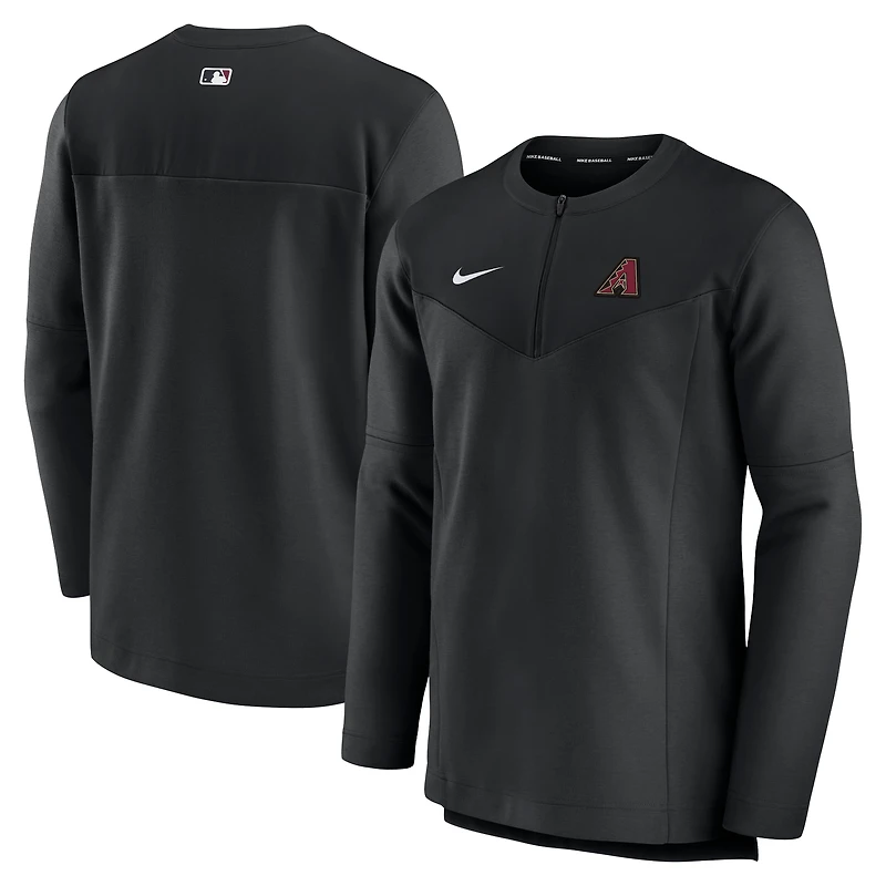 Men's Nike Black Arizona Diamondbacks Authentic Collection UV Dri-FIT Quarter-Zip Pullover