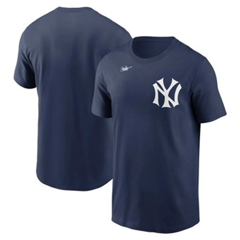 Men's Nike Navy New York Yankees Cooperstown Collection Logo T-Shirt