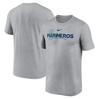 Men's Nike Heathered Charcoal Seattle Mariners Local Rep Legend Performance T-Shirt