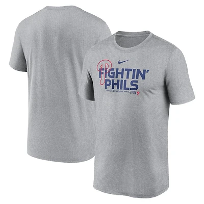 Men's Nike Heathered Charcoal Philadelphia Phillies Local Rep Legend Performance T-Shirt