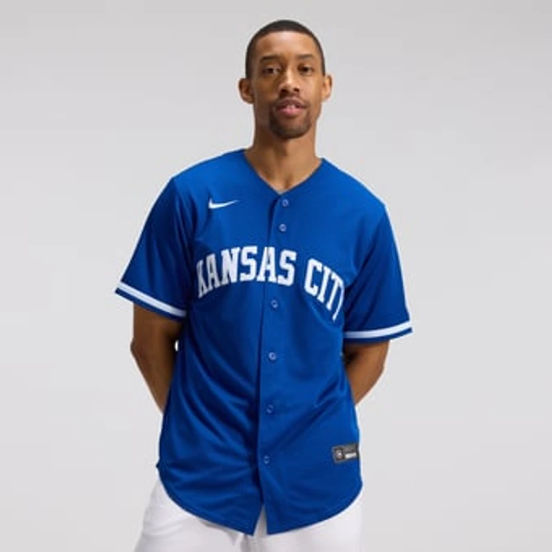 Men's Nike Royal Kansas City Royals Alternate Replica Team Jersey