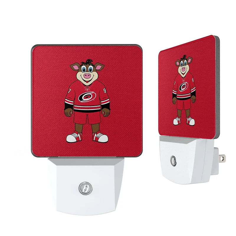 Carolina Hurricanes 2-Pack Solid Design Mascot Nightlight Set