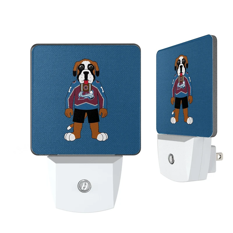 Colorado Avalanche 2-Pack Solid Design Mascot Nightlight Set