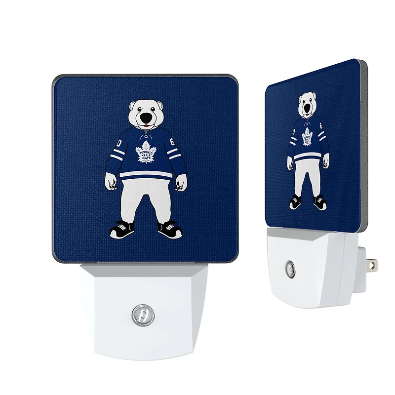 Toronto Maple Leafs 2-Pack Solid Design Mascot Nightlight Set