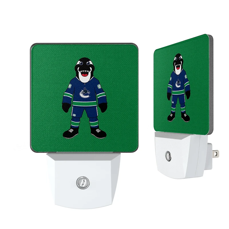 Vancouver Canucks 2-Pack Solid Design Mascot Nightlight Set